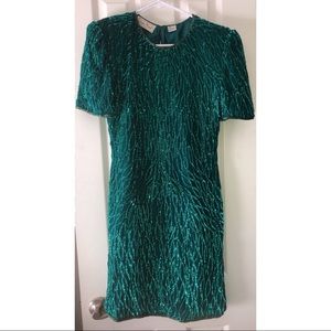 Laurence Kazar Short Sequin Dress, PP